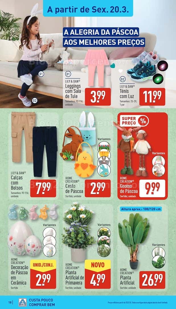 Antevisão Folheto ALDI Saldos Abertura Promoções de 20 a 27 março