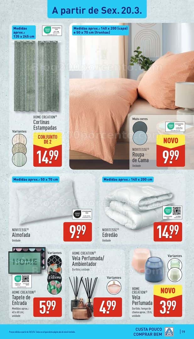Antevisão Folheto ALDI Saldos Abertura Promoções de 20 a 27 março