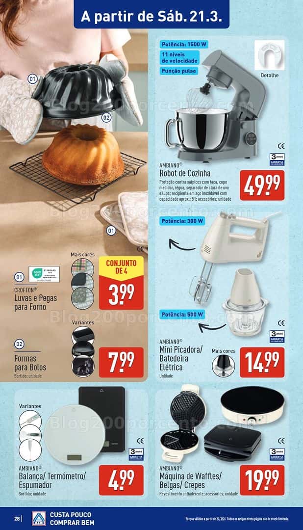 Antevisão Folheto ALDI Saldos Abertura Promoções de 20 a 27 março