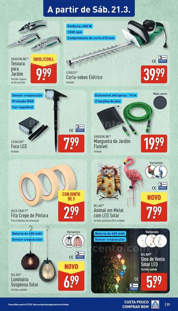 Antevisão Folheto ALDI Saldos Abertura Promoções de 20 a 27 março