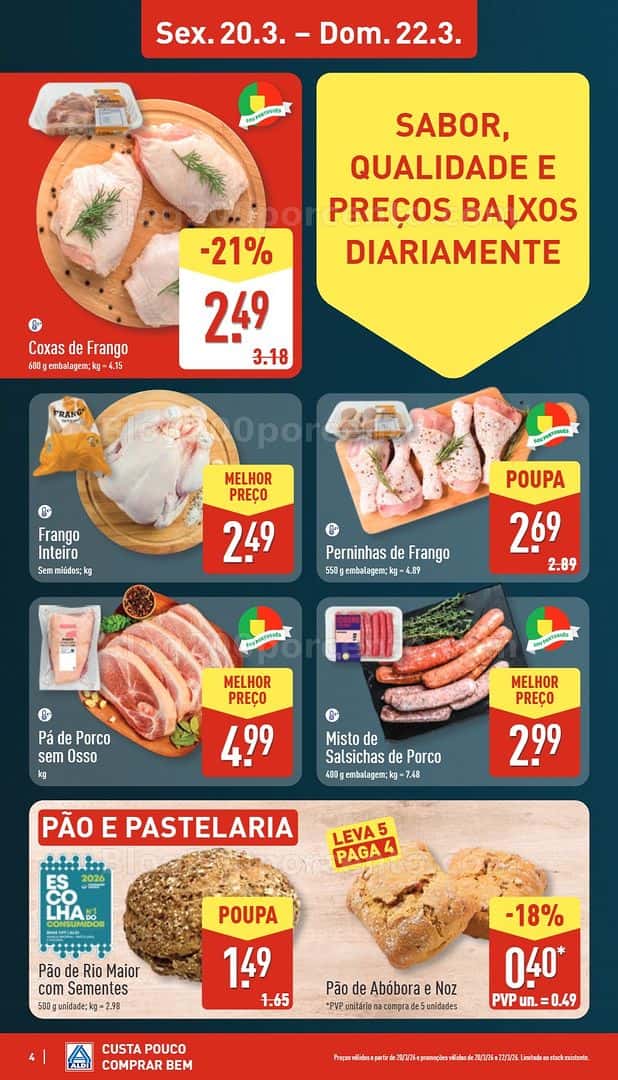 Antevisão Folheto ALDI Saldos Abertura Promoções de 20 a 27 março