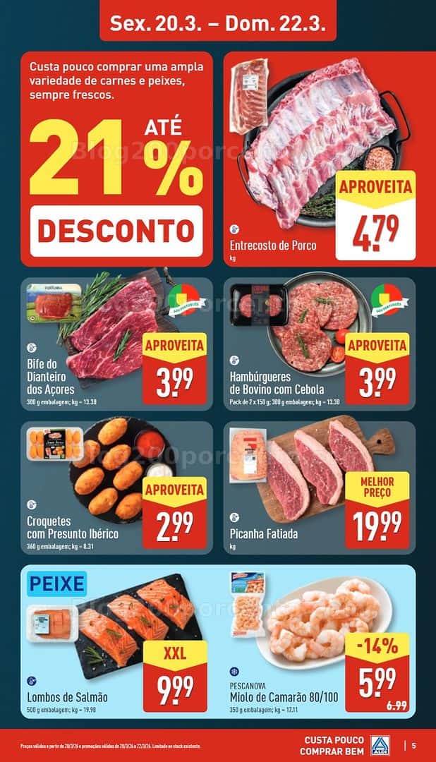 Antevisão Folheto ALDI Saldos Abertura Promoções de 20 a 27 março