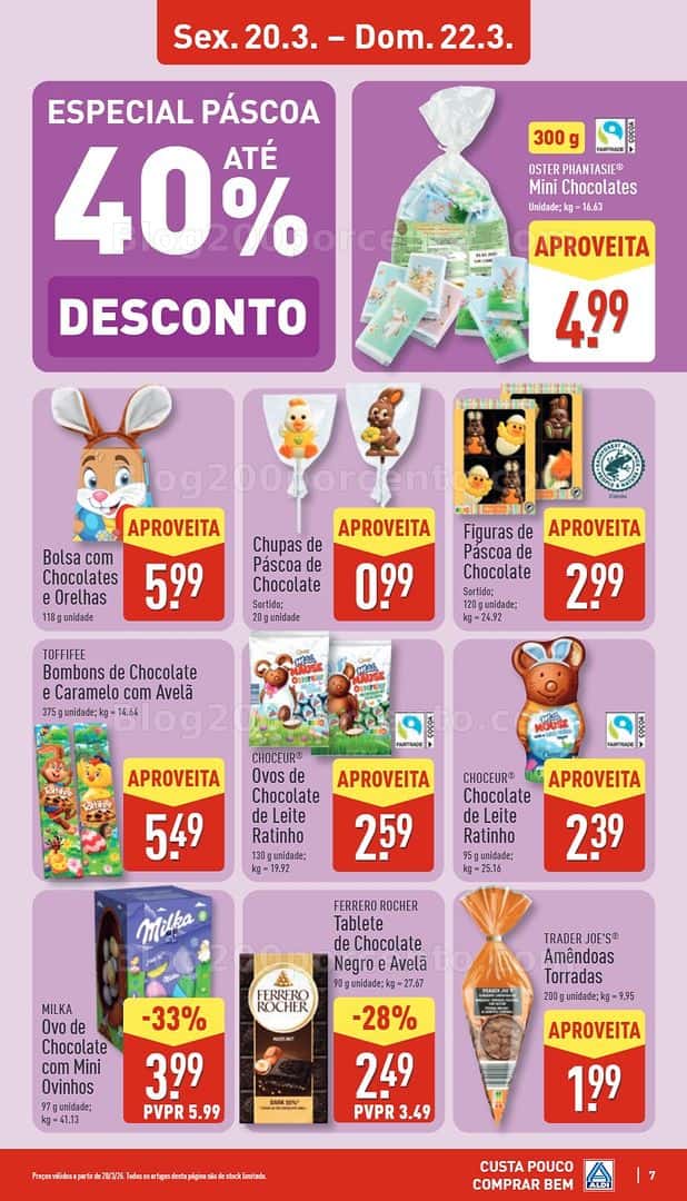 Antevisão Folheto ALDI Saldos Abertura Promoções de 20 a 27 março
