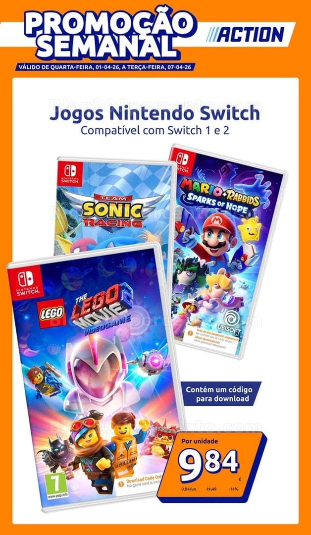 Antevisão Folheto ACTION Promoções de 1 a 7 abril