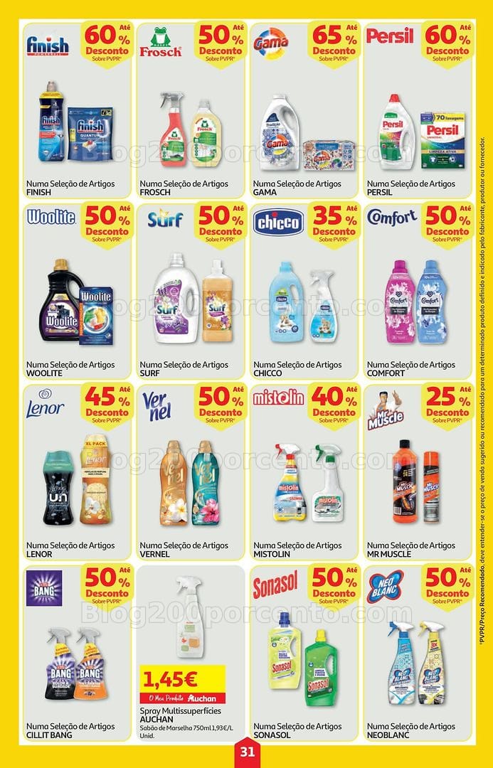 Antevisão Folheto AUCHAN Super Poupança Promoções de 26 março a 1 abril