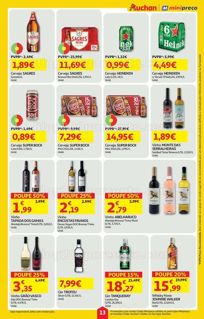 Antevisão Folheto AUCHAN - MINIPREÇO Promoções de 12 a 18 março