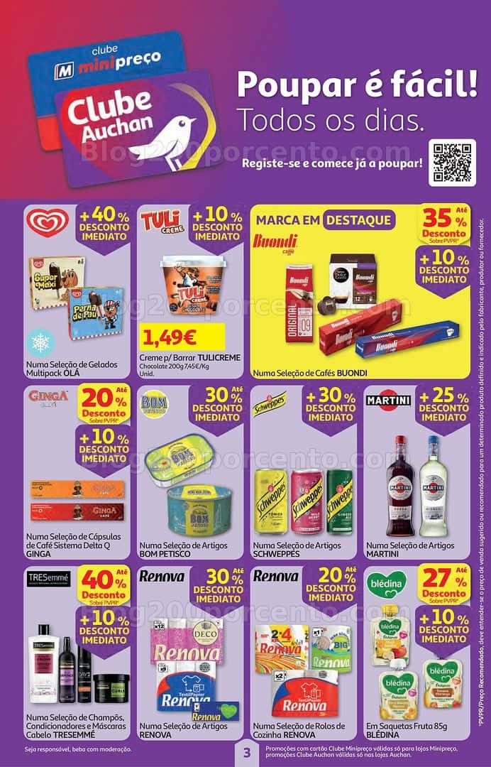 Antevisão Folheto AUCHAN - MINIPREÇO Promoções de 12 a 18 março