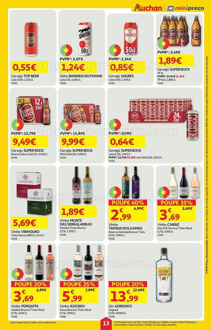 Antevisão Folheto AUCHAN - MINIPREÇO Promoções de 5 a 11 março