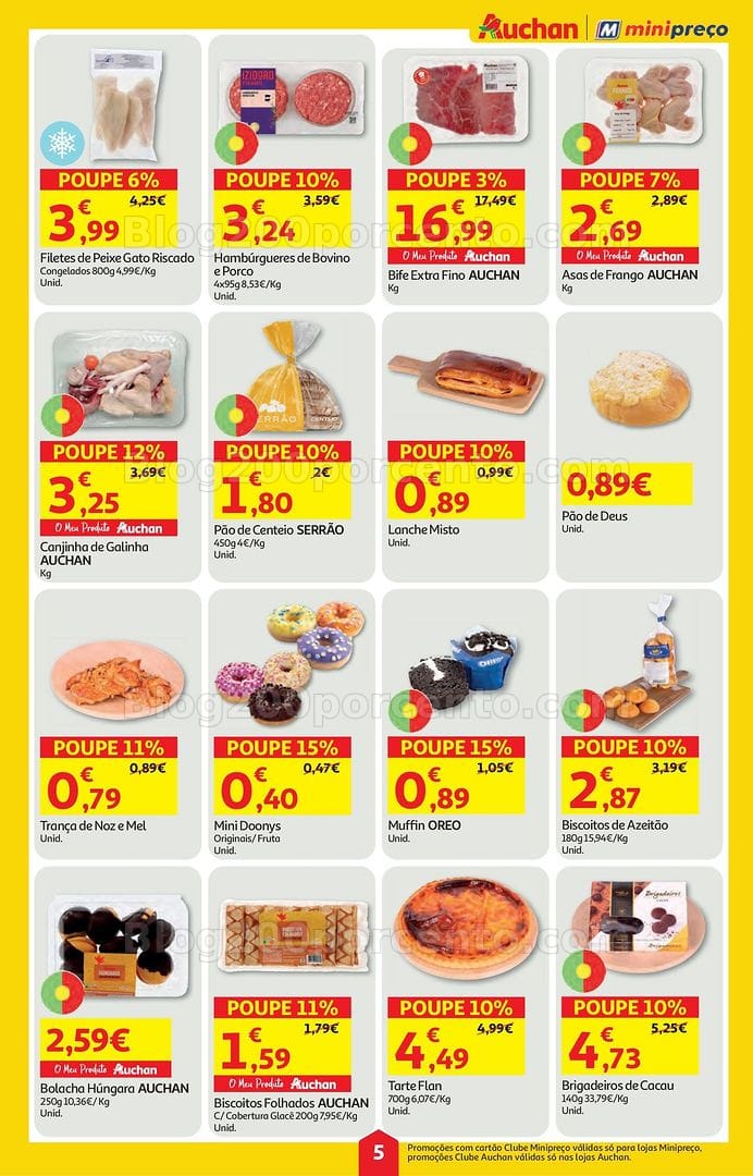 Antevisão Folheto AUCHAN - MINIPREÇO Promoções de 5 a 11 março