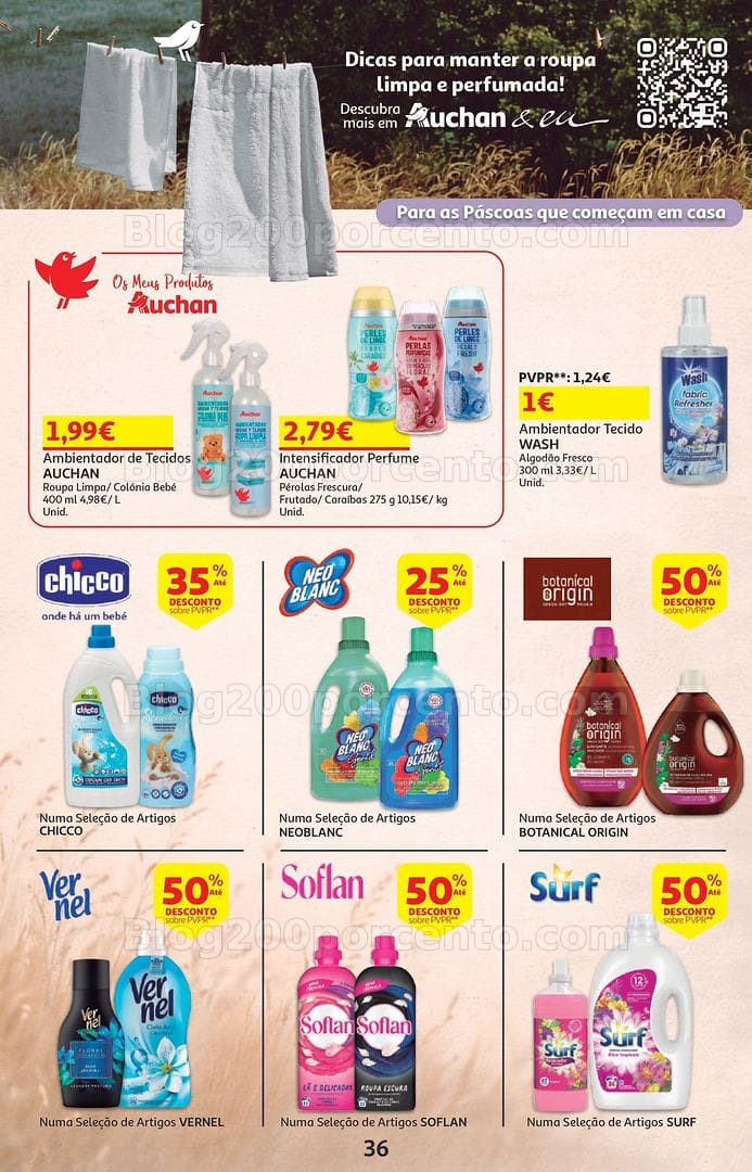 Antevisão Folheto AUCHAN Páscoa Promoções de 25 março a 5 abril