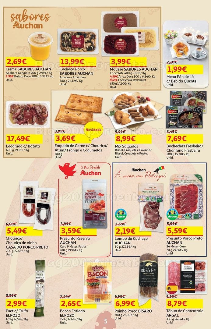 Antevisão Folheto AUCHAN Páscoa Promoções de 25 março a 5 abril