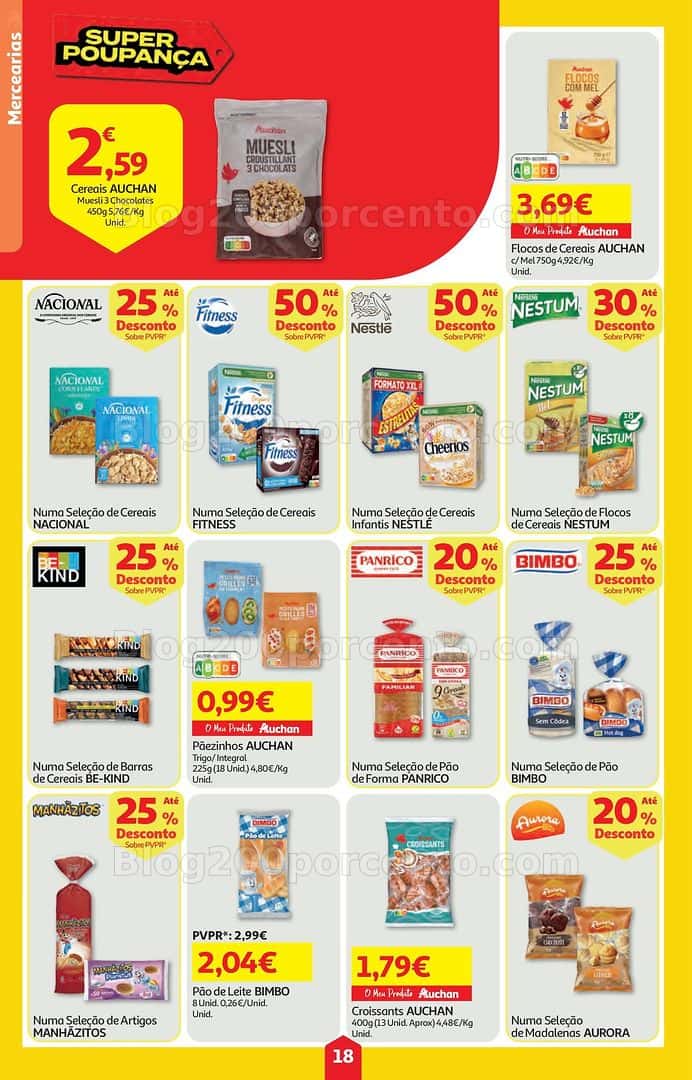 Antevisão Folheto AUCHAN Super Poupança Promoções de 19 a 25 março