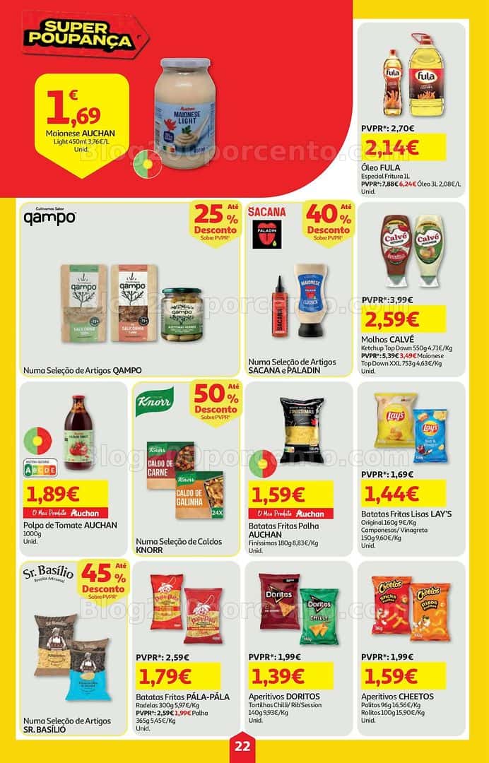 Antevisão Folheto AUCHAN Super Poupança Promoções de 19 a 25 março