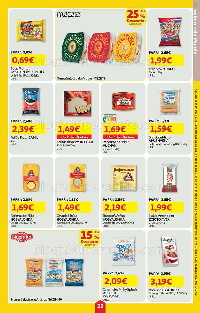 Antevisão Folheto AUCHAN Super Poupança Promoções de 19 a 25 março