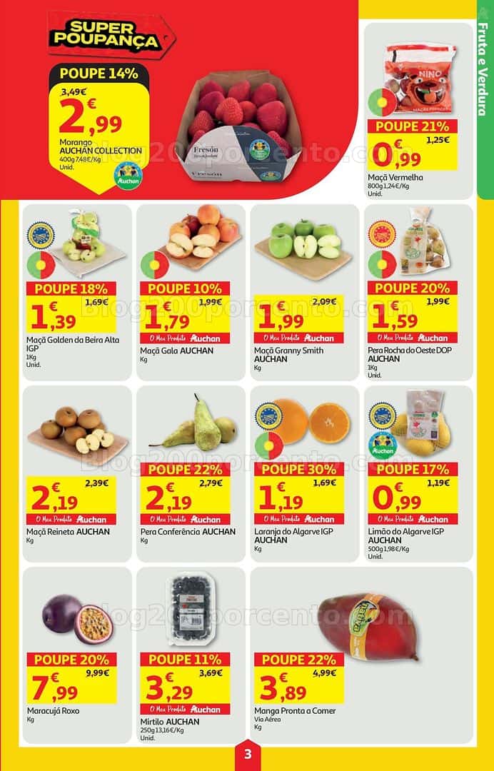 Antevisão Folheto AUCHAN Super Poupança Promoções de 19 a 25 março