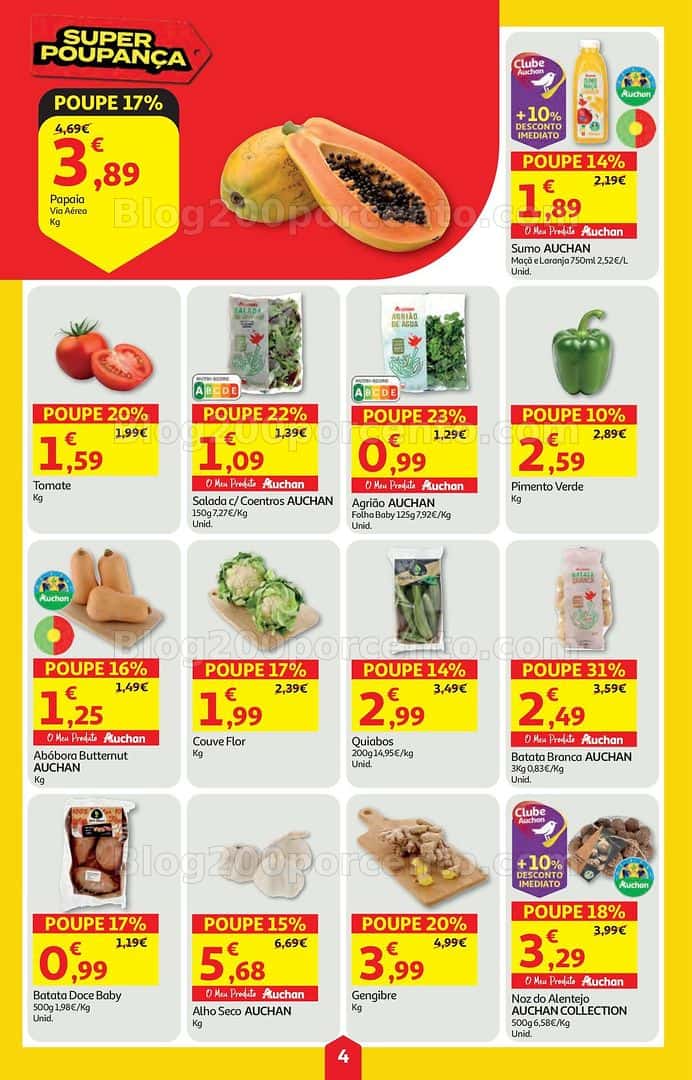 Antevisão Folheto AUCHAN Super Poupança Promoções de 19 a 25 março