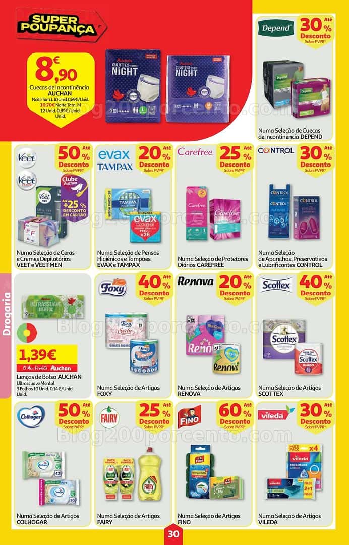 Antevisão Folheto AUCHAN Super Poupança Promoções de 12 a 18 março