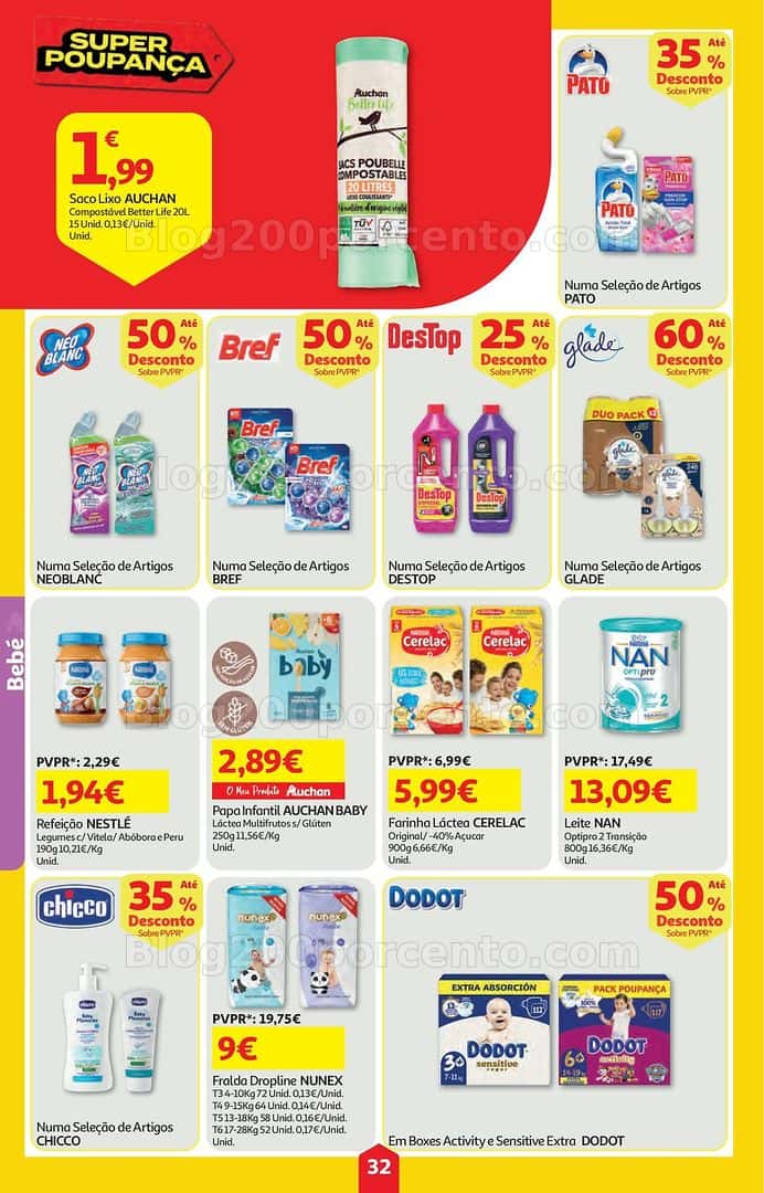 Antevisão Folheto AUCHAN Super Poupança Promoções de 2 a 8 abril