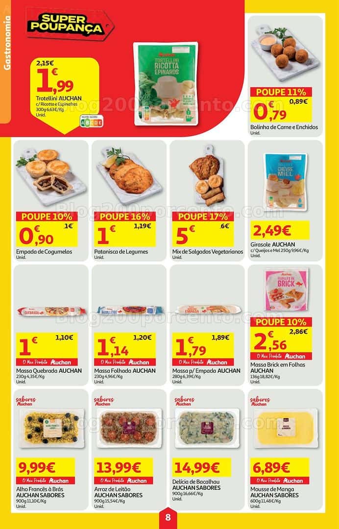 Antevisão Folheto AUCHAN Super Poupança Promoções de 2 a 8 abril