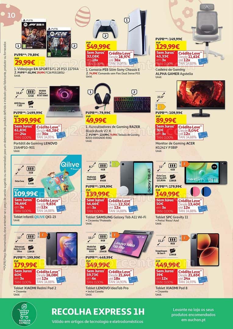 Antevisão Folheto AUCHAN Box Tecnologia Promoções de 13 março a 5 abril