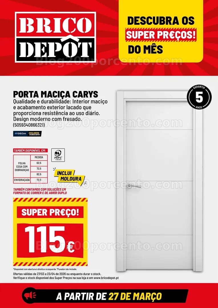 Antevisão Folheto BRICO DEPÔT Promoções de 27 março a 23 abril