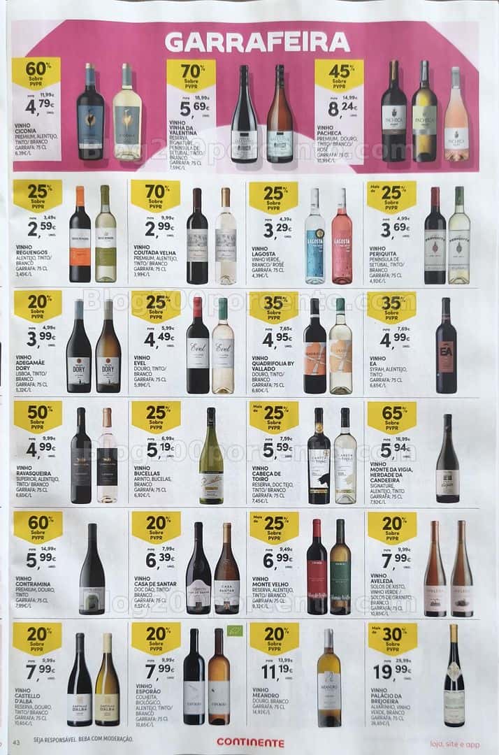 Antevisão Folheto CONTINENTE Promoções de 10 a 16 março