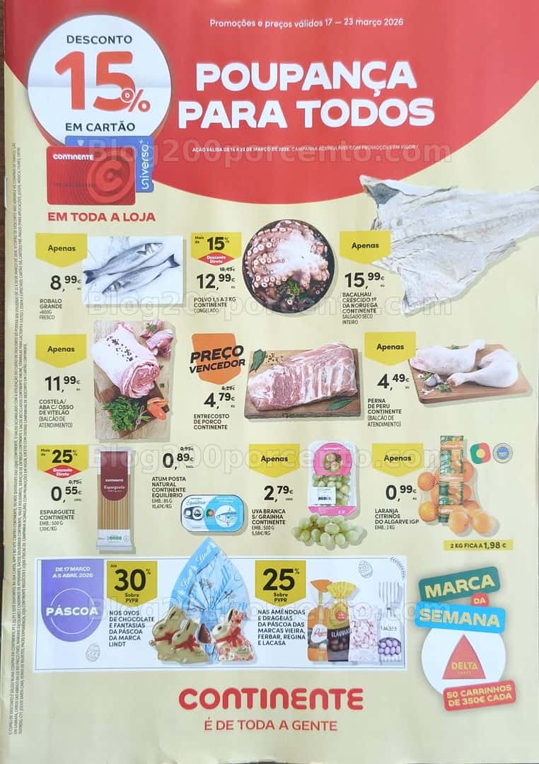 Antevisão Folheto CONTINENTE Promoções de 17 a 23 março