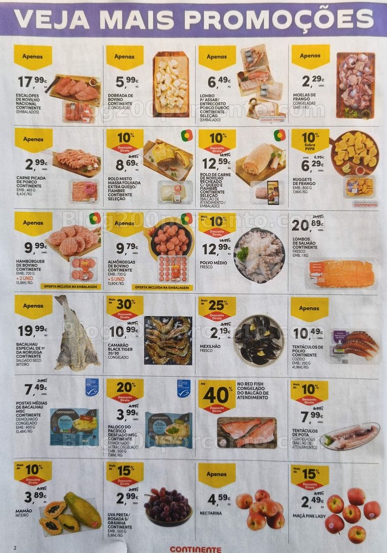 Antevisão Folheto CONTINENTE Promoções Fim de Semana - 27 a 30 março