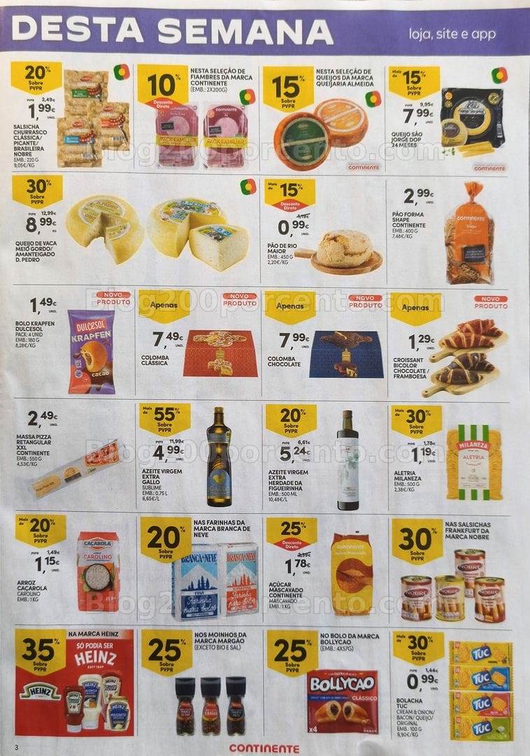 Antevisão Folheto CONTINENTE Promoções Fim de Semana - 27 a 30 março