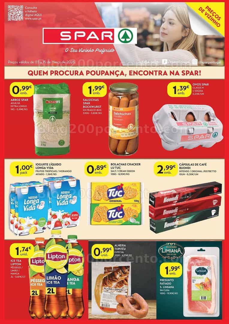 Antevisão Folheto SPAR Promoções de 3 a 15 março