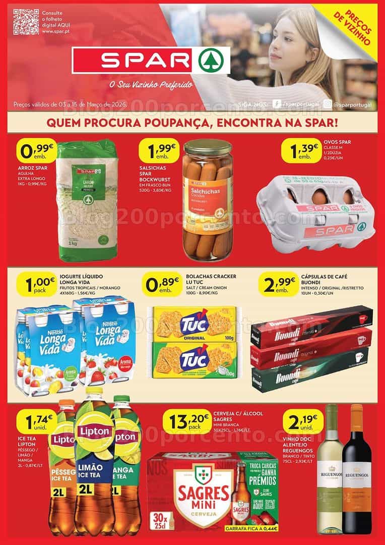 Antevisão Folheto SPAR Promoções de 3 a 15 março