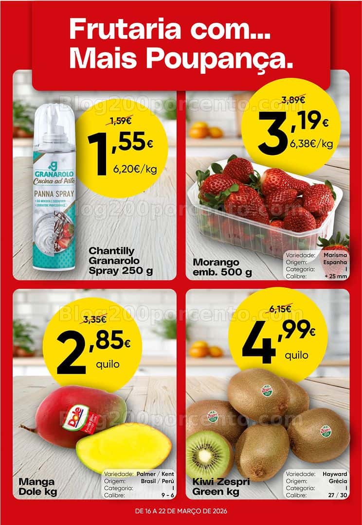 Antevisão Folheto FROIZ Promoções de 16 a 22 março