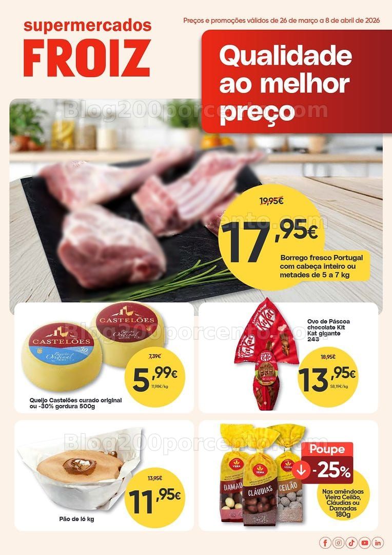 Antevisão Folheto FROIZ Promoções de 26 março a 8 abril