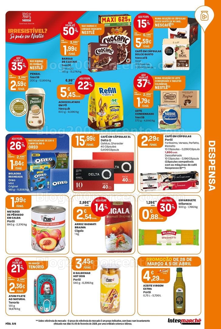 Antevisão Folheto INTERMARCHÉ Mini Promoções de 26 março a 5 abril