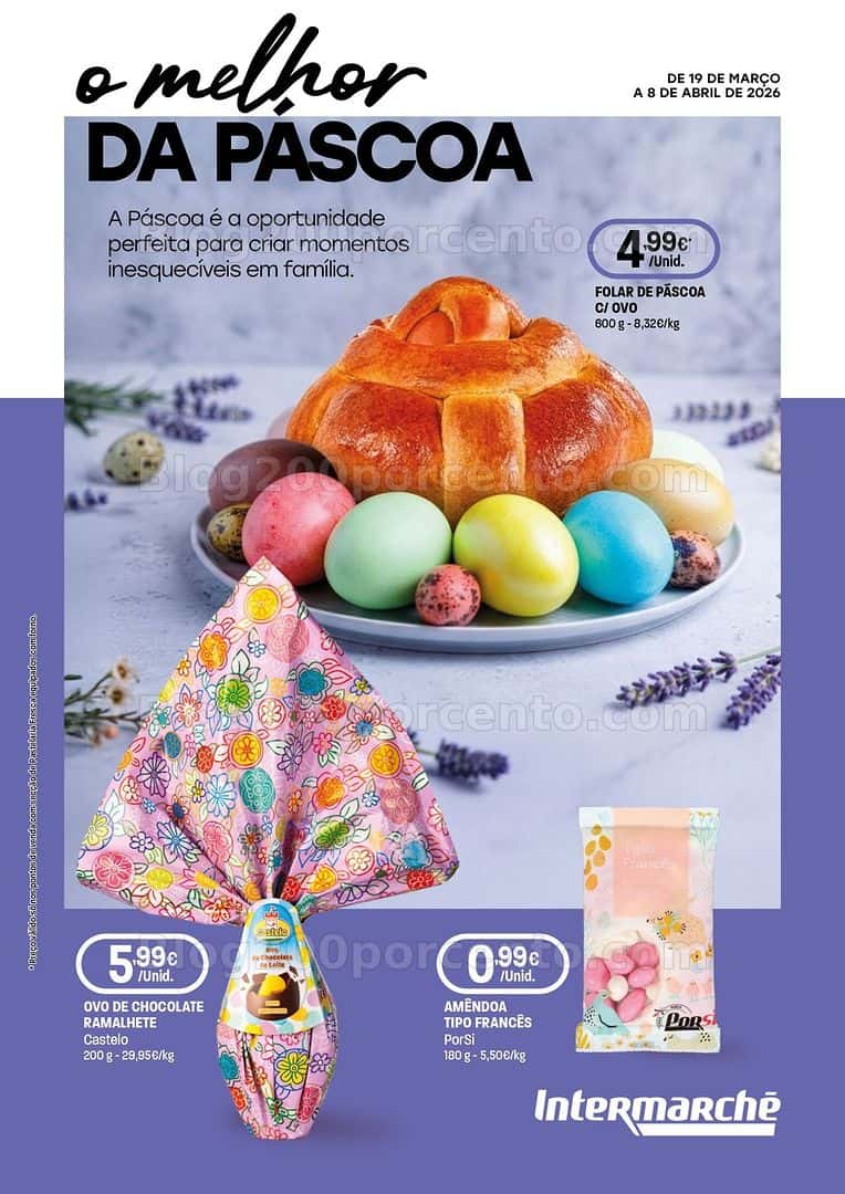 Antevisão Folheto INTERMARCHÉ Contact Páscoa Promoções de 19 março a 8 abril