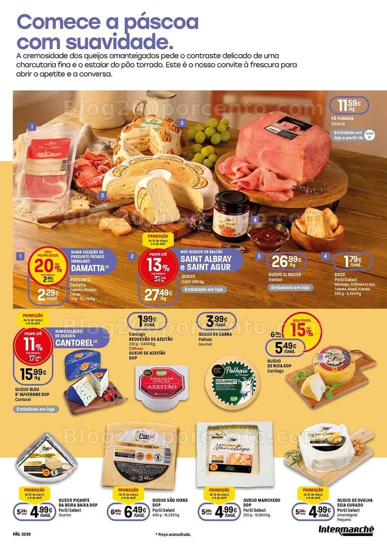 Antevisão Folheto INTERMARCHÉ Páscoa Promoções de 19 março a 8 abril