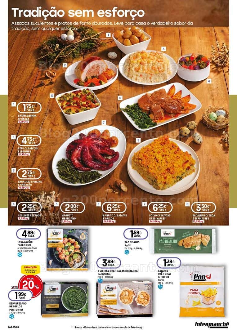 Antevisão Folheto INTERMARCHÉ Páscoa Promoções de 19 março a 8 abril