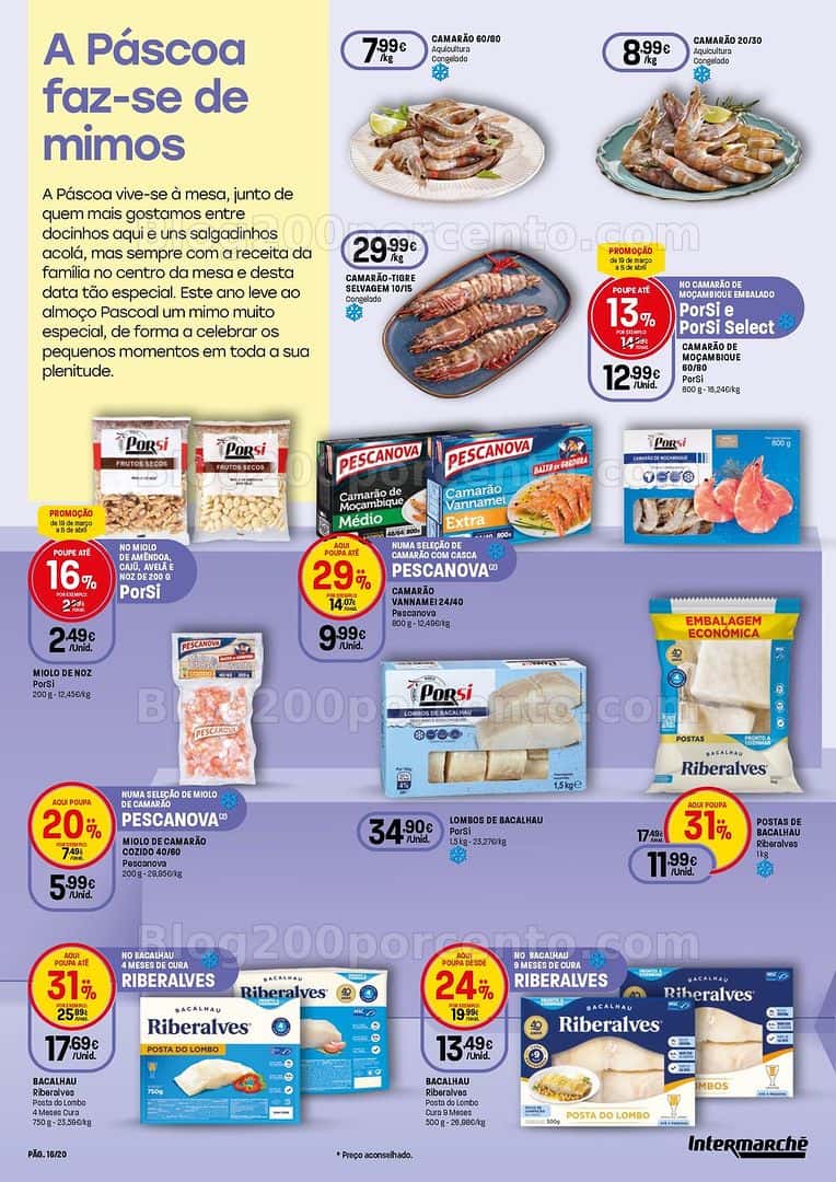 Antevisão Folheto INTERMARCHÉ Páscoa Promoções de 19 março a 8 abril
