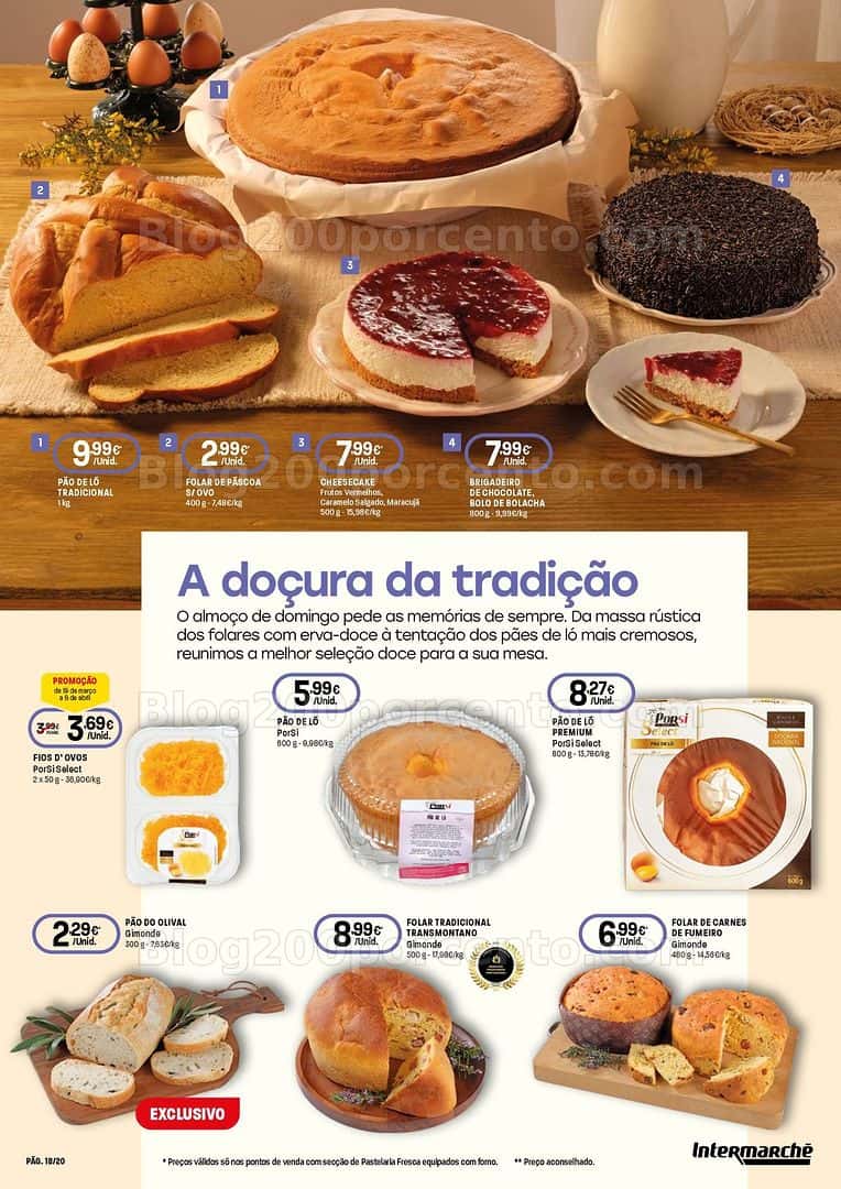 Antevisão Folheto INTERMARCHÉ Páscoa Promoções de 19 março a 8 abril
