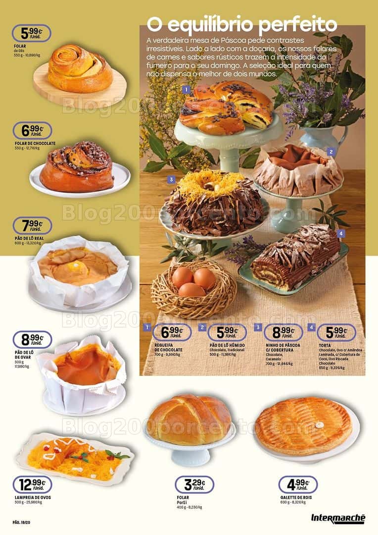 Antevisão Folheto INTERMARCHÉ Páscoa Promoções de 19 março a 8 abril