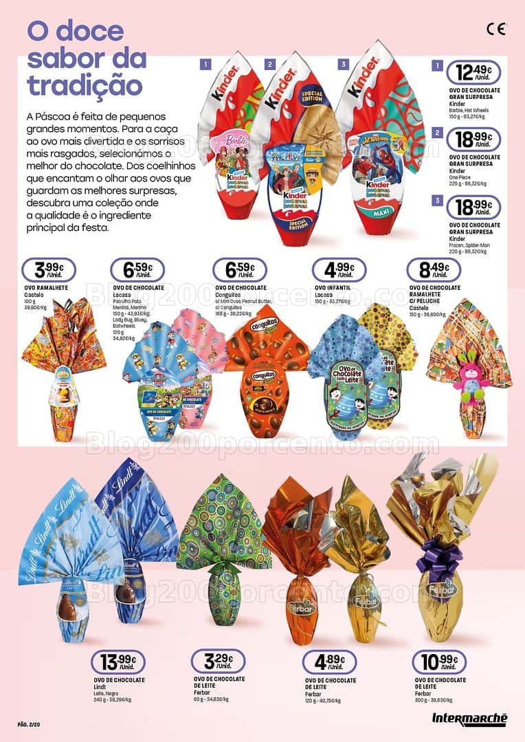 Antevisão Folheto INTERMARCHÉ Páscoa Promoções de 19 março a 8 abril