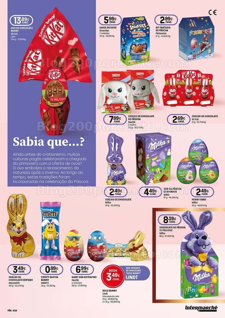 Antevisão Folheto INTERMARCHÉ Páscoa Promoções de 19 março a 8 abril
