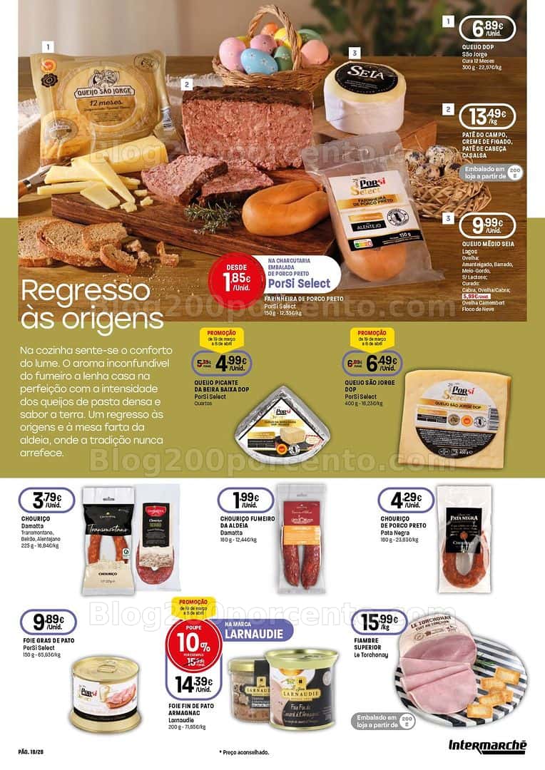 Antevisão Folheto INTERMARCHÉ Super Páscoa Promoções de 19 março a 8 abril