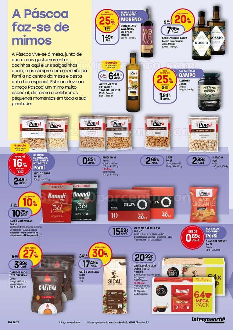 Antevisão Folheto INTERMARCHÉ Super Páscoa Promoções de 19 março a 8 abril