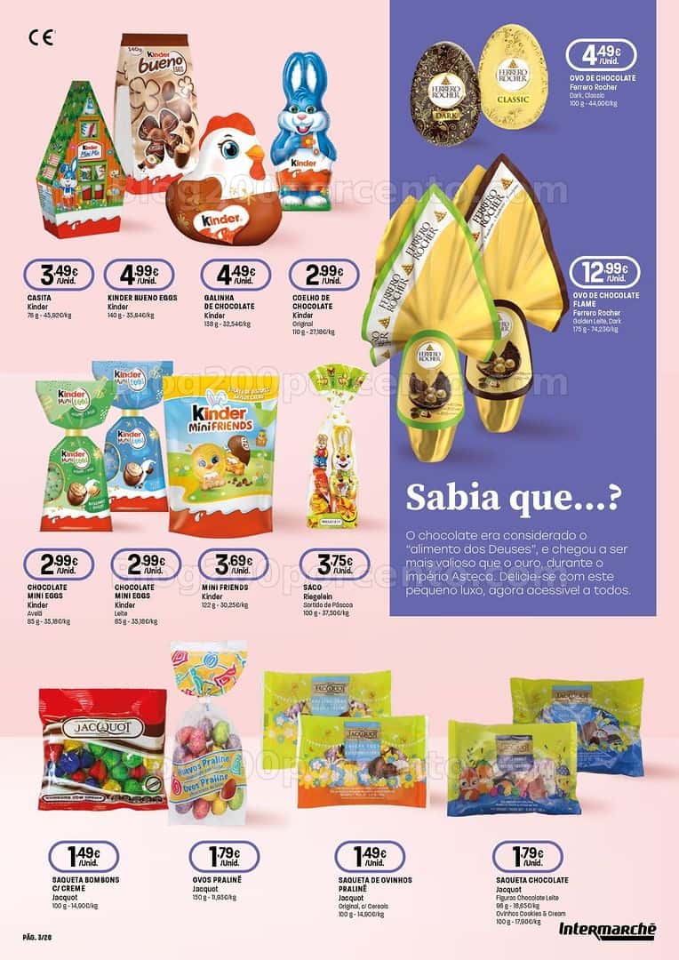 Antevisão Folheto INTERMARCHÉ Super Páscoa Promoções de 19 março a 8 abril