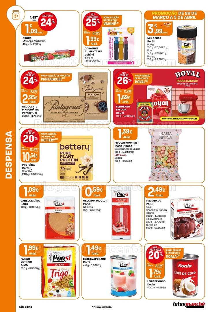 Antevisão Folheto INTERMARCHÉ Super Promoções de 26 março a 5 abril