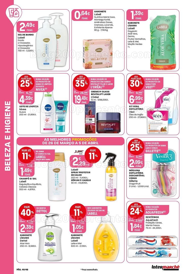 Antevisão Folheto INTERMARCHÉ Super Promoções de 26 março a 5 abril