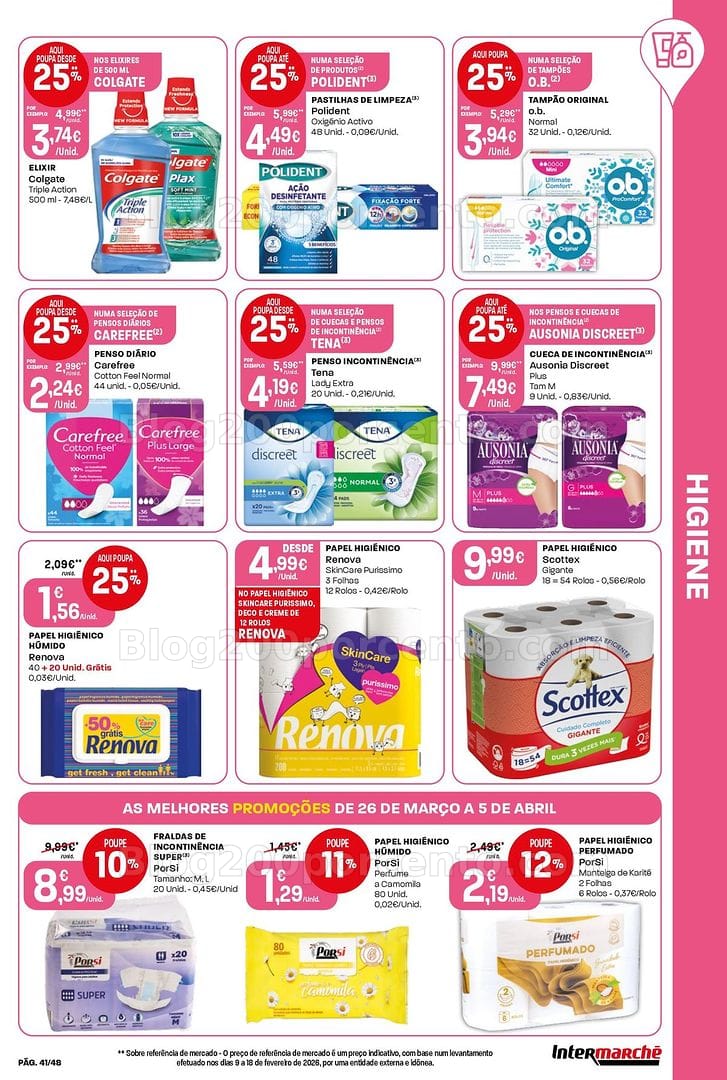Antevisão Folheto INTERMARCHÉ Super Promoções de 26 março a 5 abril