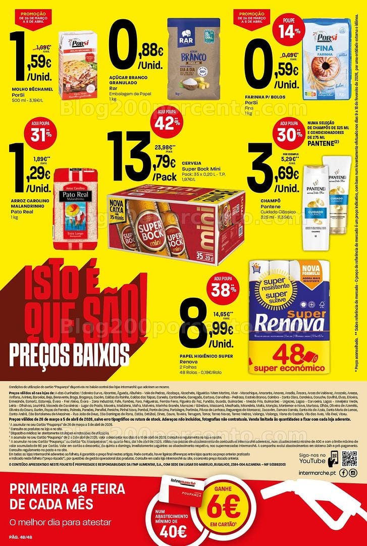 Antevisão Folheto INTERMARCHÉ Super Promoções de 26 março a 5 abril