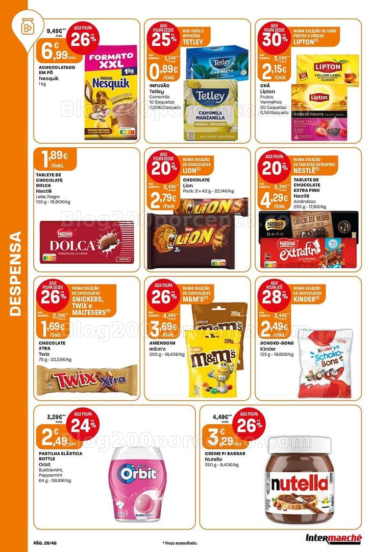 Antevisão Folheto INTERMARCHÉ Super Promoções de 19 a 25 março